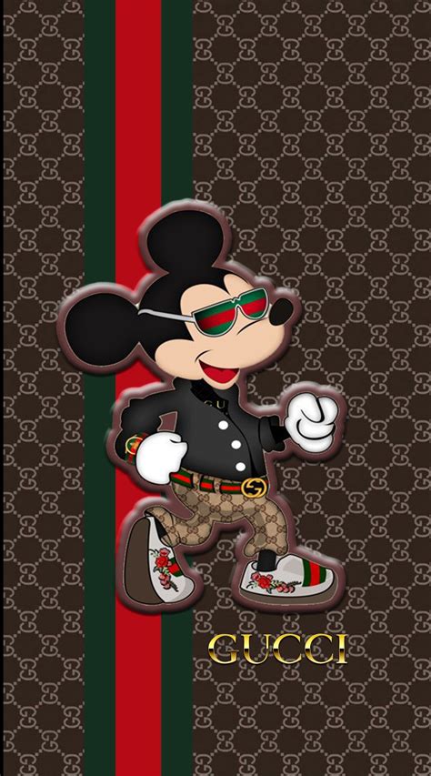 mickey mouse gucci background.